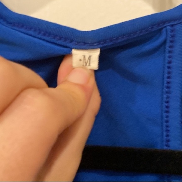 Women's Blue Sleeveless Tank - Picture 2 of 6